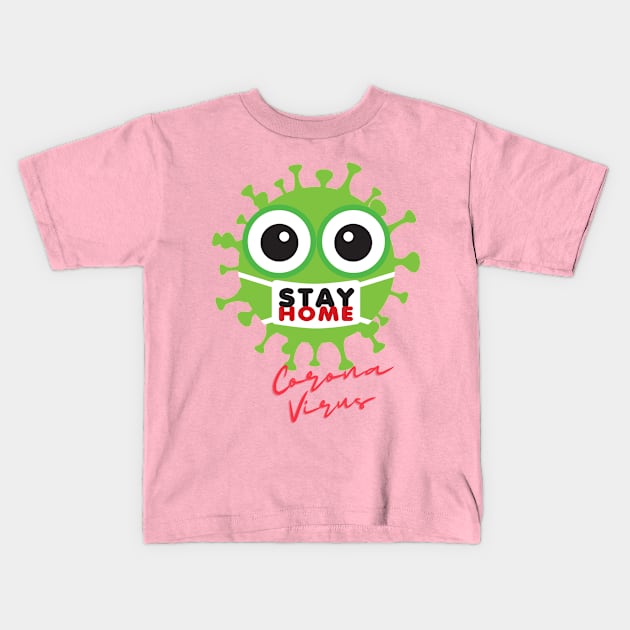 Design corona virus Kids T-Shirt by Lonk shop